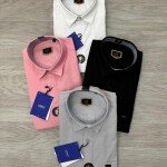 logoff cotton oxford plain shirt