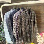 s squere big size checks shirt