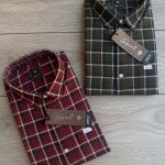s squere big size checks shirt