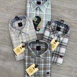 logoff cotton oxford checks shirt