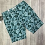 Black Letter Printed Cotton Shorts