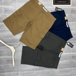 Black Letter Premium Cotton Cargo Shorts