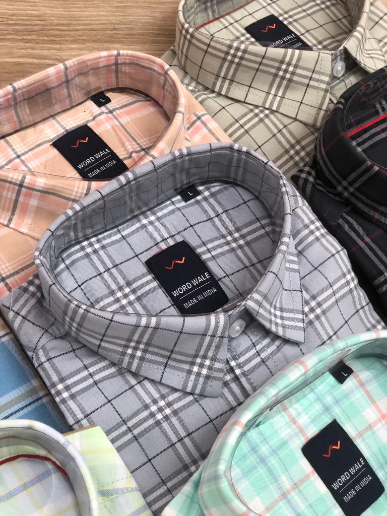 Word Wale Checked Shirt