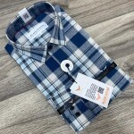 Black Letter Cotton Linen  Checked Shirt