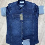 Black Letter Denim shirt