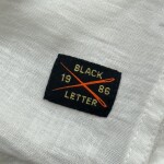 Black Lettter Linen Shirt