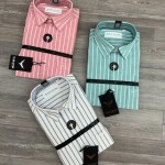 Black Letter Striped Shirt