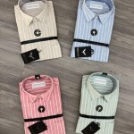 Black Letter Striped Shirt