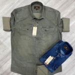 Chain craft denim shirt