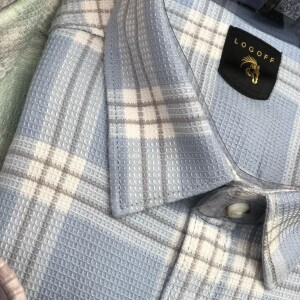 Logoff Premium Cotton Dobby Checked Shirt