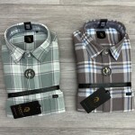 Logoff Premium Cotton Dobby Checked Shirt