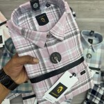 Logoff Knitted Dobby Checked Shirt