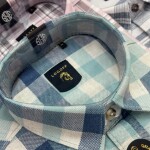 Logoff Knitted Dobby Checked Shirt