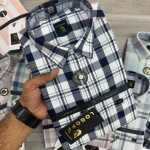 Logoff Knitted Dobby Checked Shirt