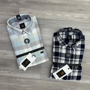 Logoff Knitted Dobby Checked Shirt