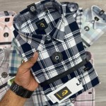 Logoff Knitted Dobby Checked Shirt