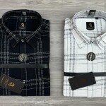 Logoff Knitted Dobby Checked Shirt