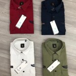 Logoff double Pocket shirt Twill Fabric