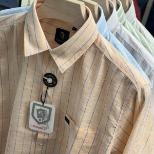 Logoff Linen Striped Shirt