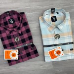 Logoff oxford checked shirt