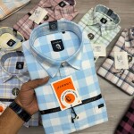 Logoff oxford checked shirt