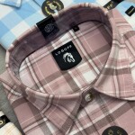 Logoff oxford checked shirt