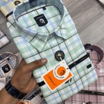 Logoff oxford checked shirt