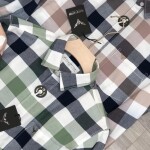 Black Letter Checked Shirt