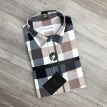 Black Letter Checked Shirt