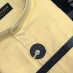 Logoff Chinese Coller linen Shirt