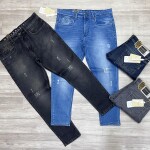 WOOD MACHINE TONE ANKLE FIT JEANS