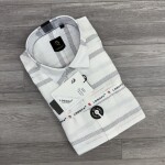 logoff imported embroidery shirt