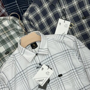 logoff dobby cotton oxford full sleeve shirt