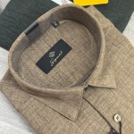 s squere imported linen shirt