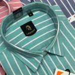 logoff yarn dyed cotton oxford shirt