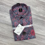 logoff imported satin digital print shirt