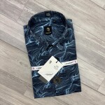 logoff imported satin digital print shirt