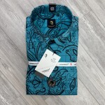 logoff imported satin digital print shirt