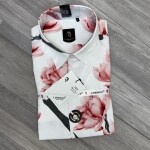 logoff imported satin digital print shirt