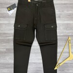 black letter cargo cotton pant