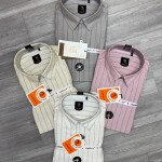 logoff linen stripes shirt