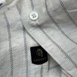 logoff linen stripes shirt