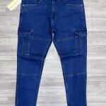 black letter cargo jeans pant