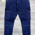 black letter cargo jeans pant