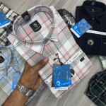 logoff cotton oxford checks shirt