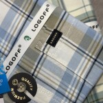 logoff cotton oxford checks shirt