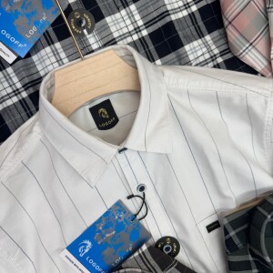 logoff cotton oxford checks shirt