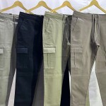 wood machine cargo cotton pant