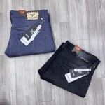 black letter jeans pant