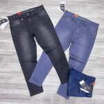 black letter jeans pant